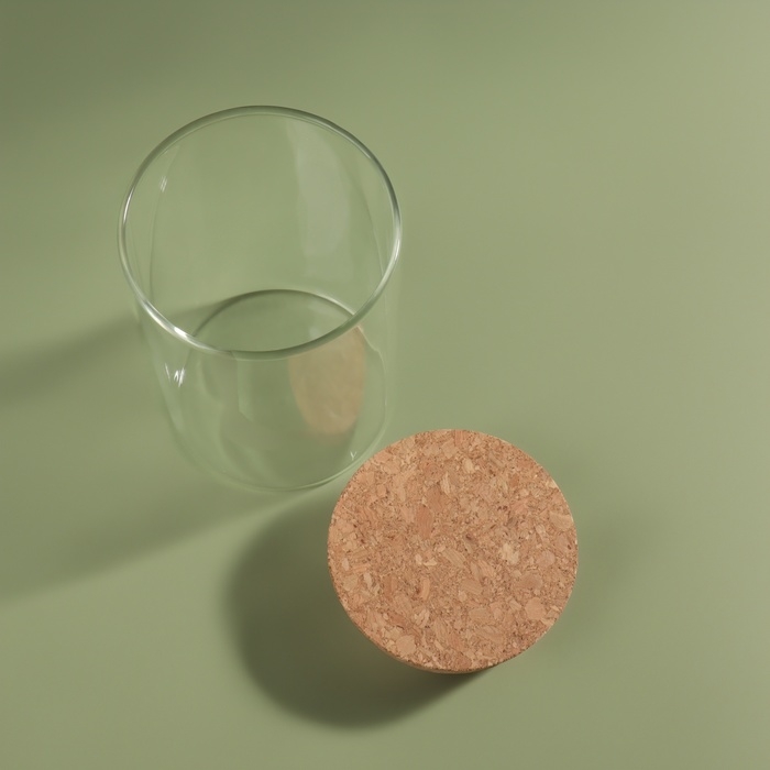 Органайзер для хранения ватных палочек, d 6,5 × 10 см, цвет прозрачный/коричневый Органайзер для хранения ватных палочек, d 6,5 × 10 см, цвет прозрачный/коричневый