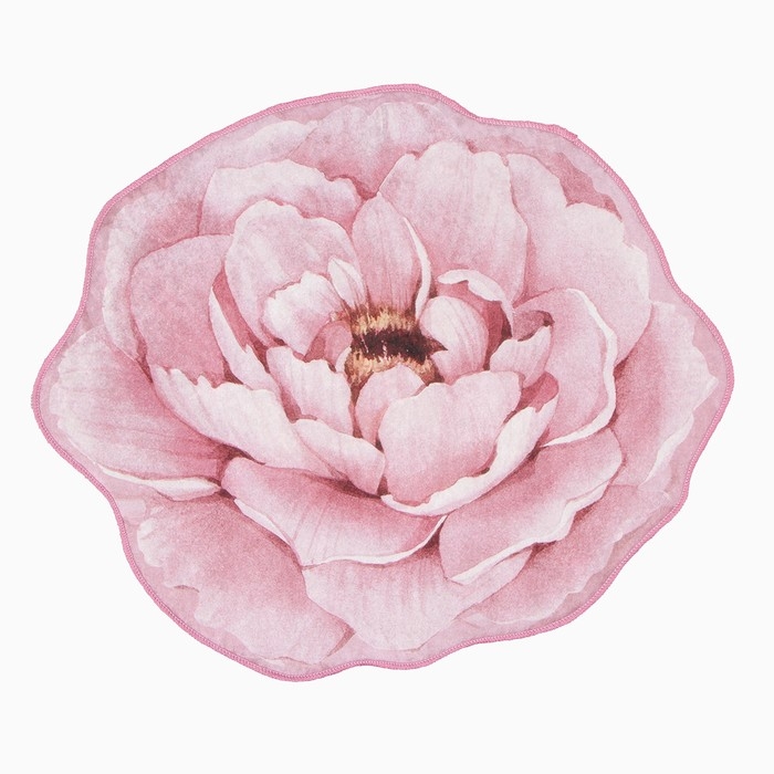 Коврик для ванной Этель Bloom with grace 67х57±2см, 100% п/э, велюр Коврик для ванной Этель Bloom with grace 67х57±2см, 100% п/э, велюр