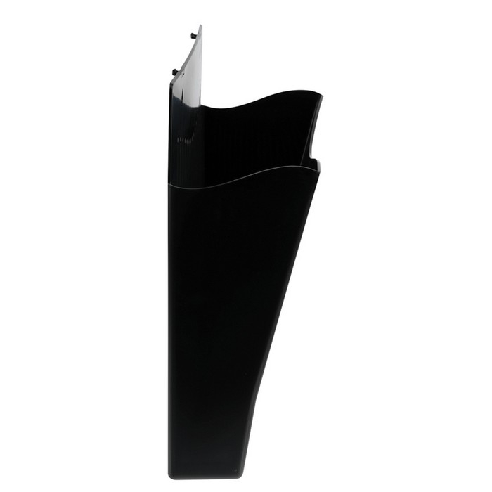 Настенный лоток для бумаг Стамм, 26 х 10 х 34 см, пластиковый, черный Настенный лоток для бумаг Стамм, 26 х 10 х 34 см, пластиковый, черный