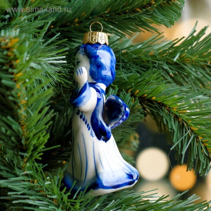 Сувенир на ёлку Сувенир на ёлку "Ангел", 11 см, гжель