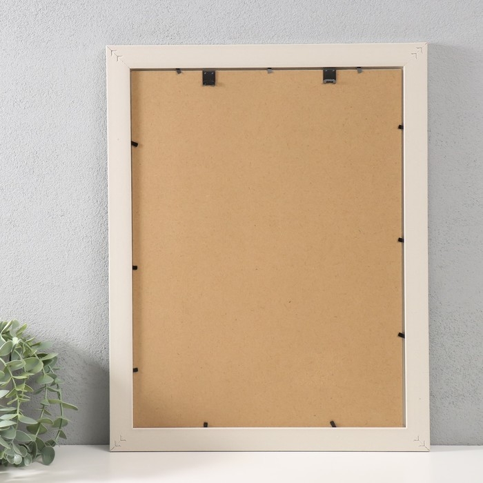 Фоторамка пластик 30х40 см Фоторамка пластик 30х40 см "Дуги" белая 45х35 см