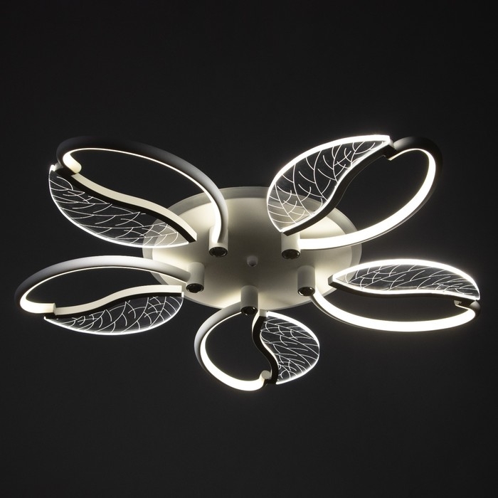 Люстра Люстра "Астрид" 5хLED 110Вт 3000-6000К RGB белый 65х65х8см