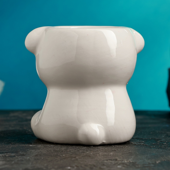 Кашпо "Мишка Умка" 7,5 х 7,5 х 7,5 см