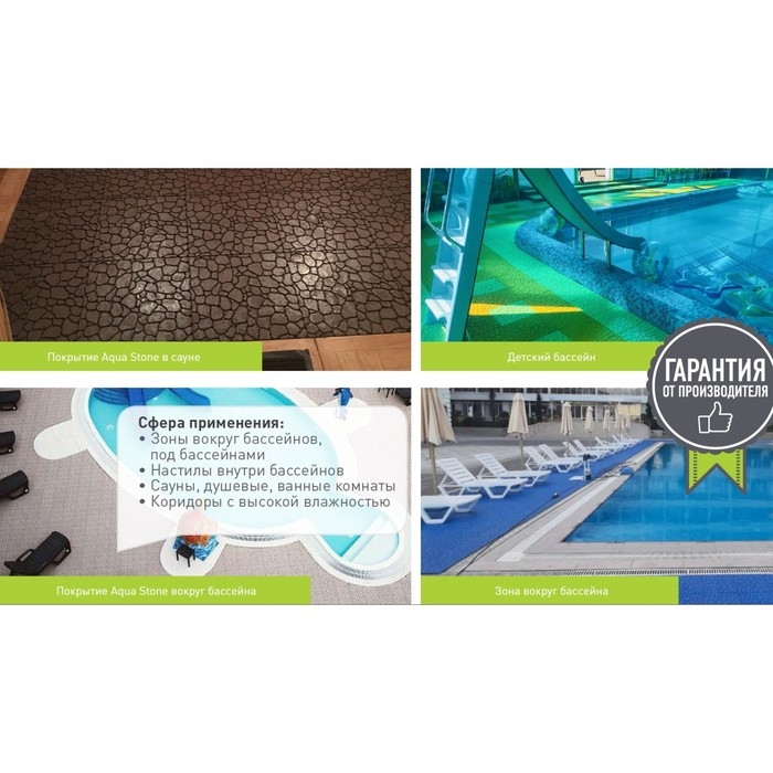 Напольное модульное покрытие AQUA STONE, 34×34 см, 6 шт в упаковке, цвет синий Напольное модульное покрытие AQUA STONE, 34×34 см, 6 шт в упаковке, цвет синий