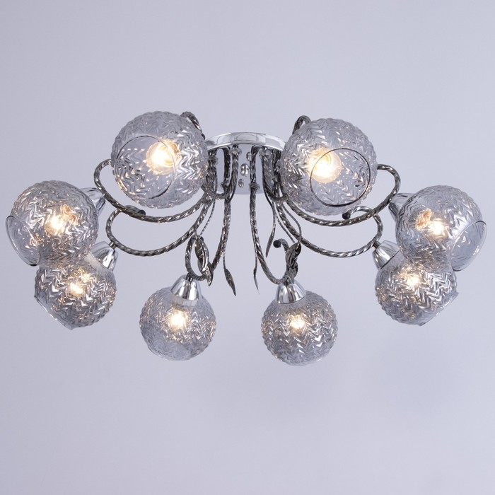 Люстра Люстра "Тереза" 8х40Вт Е27 Хром, черный хром 74х74х22см