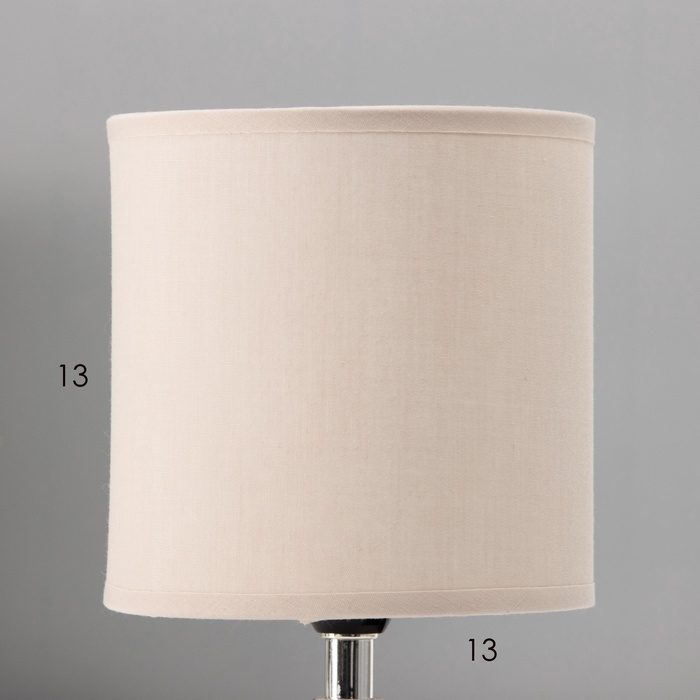 Настольная лампа Настольная лампа "Ассенса" Е14 40вт серый 13х13х22 см