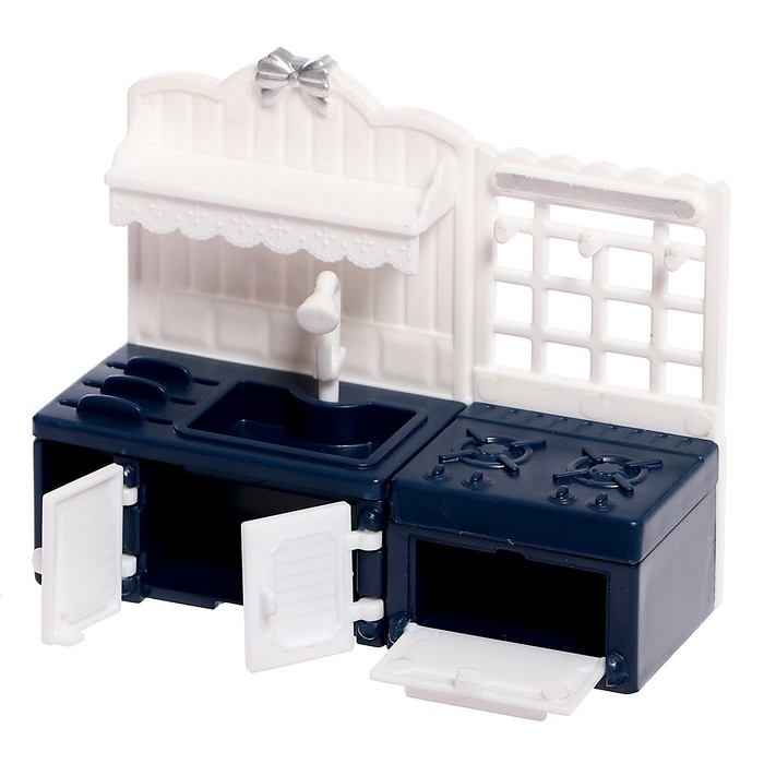 Дом для кукол с набором животных «Семья кроликов» и питомцем, свет, звук Дом для кукол с набором животных «Семья кроликов» и питомцем, свет, звук