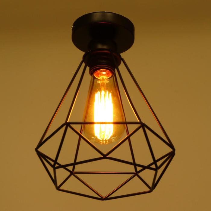 Люстра  Люстра "Адри" 1х60Вт E27 черный 16х16х18 см BayerLux