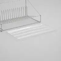 Сушилка для посуды с поддоном, 38.5&times;38.5&times;24 см, хром