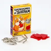Металлическая головоломка &laquo;Рецепт для мозга&raquo;, с танграмом, МИКС