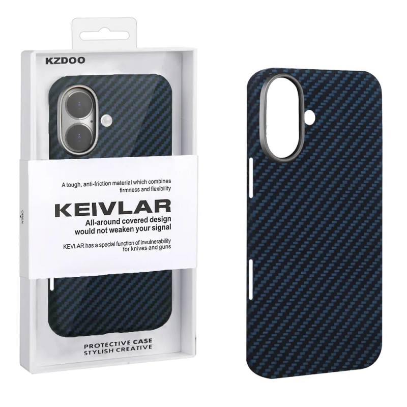 Чехол iPh 16 Kevlar Blue K-DOO Чехол iPh 16 Kevlar Blue K-DOO