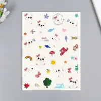 Переводные тату на тело цветные «Белые мишки. Панды», 24×14.5 см, МИКС
