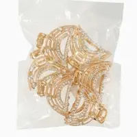 Краб для волос "Джули" дуга, 4 см, золото