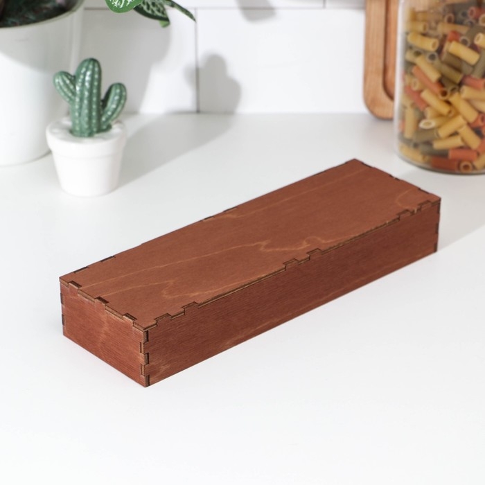 Лоток для подачи столовых приборов Доляна, 25×8×4 см, цвет мокко Лоток для подачи столовых приборов Доляна, 25×8×4 см, цвет мокко