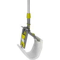 Держатель МОПа универс/зажимы, пластик LuscanProf  40х11см, серый/желтый