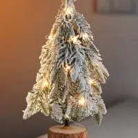 Фигура светодиодная &laquo;Заснеженная ель&raquo; 30.5 см, 20 LED, от батареек AG13&times;3, свечение тёплое белое