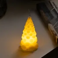 Светодиодная фигура &laquo;Ёлочка&raquo; 10&times;5 см, от батареек AG13&times;3, свечение тёплое белое