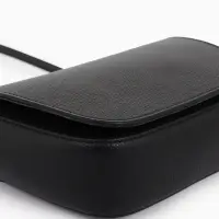 Сумка женская мессенджер TEXTURA на магните, 15&times;6&times;13 см, чёрная