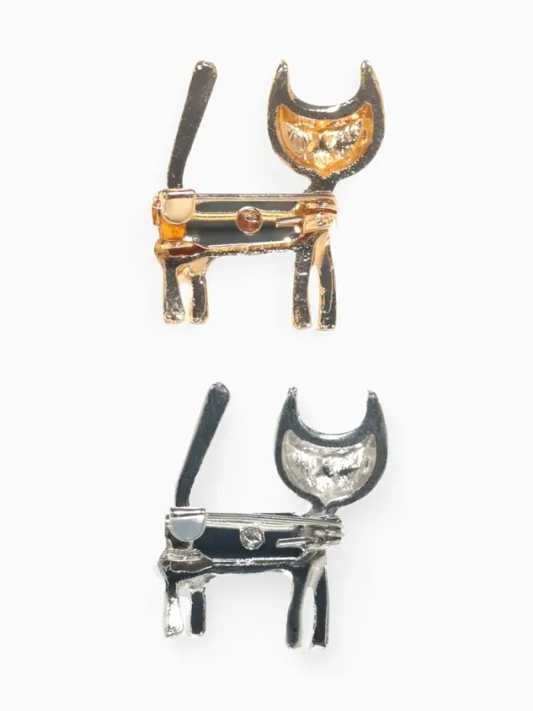 Брошь &laquo;Кошечка&raquo;, с цветком, МИКС