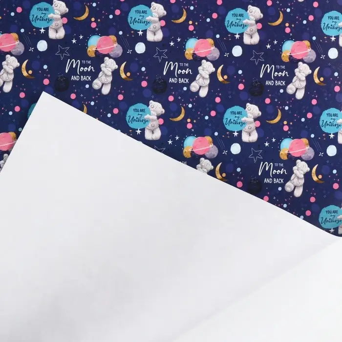 Бумага упаковочная глянцевая «Космос», 70х100 см