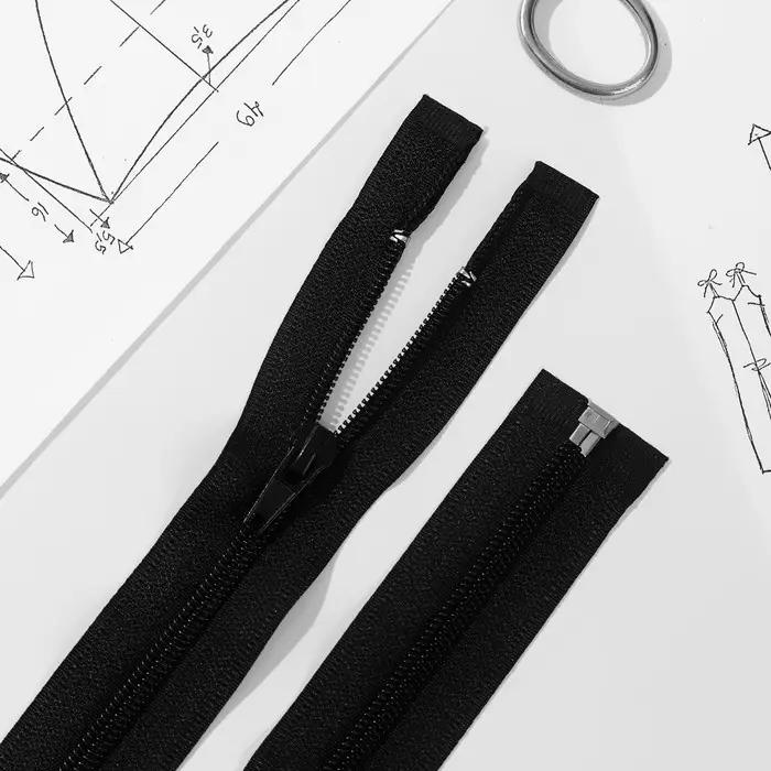 Молния «Спираль», №5, разъёмная, замок автомат, 100 см, чёрная