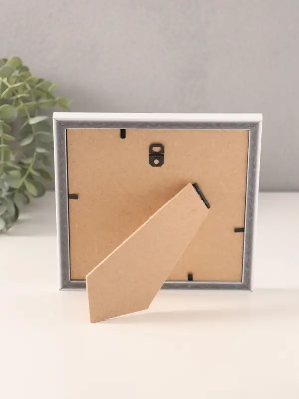 Фоторамка для фото 15&times;15 см &laquo;МИРАМ&raquo;, пластик, белый с золотом, (пластиковый экран)