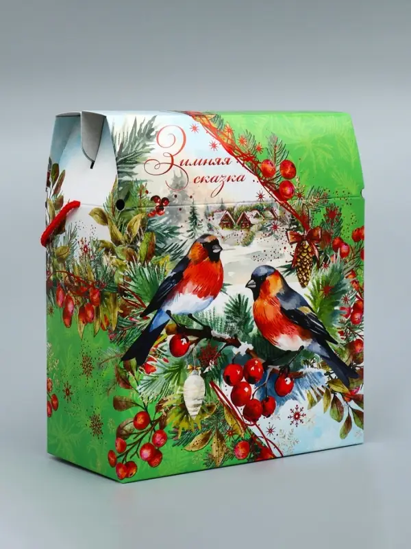 Коробка подарочная новогодняя «Зимняя сказка» 21.5×25.6×11 см Коробка подарочная новогодняя «Зимняя сказка» 21.5×25.6×11 см