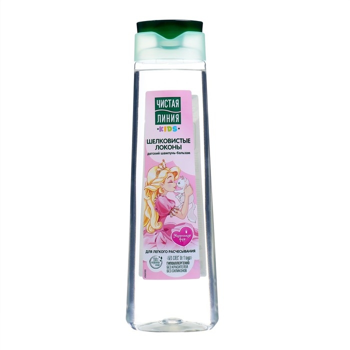 Шампунь-бальзам детский Чистая линия для легкого расчесывания, 400 мл Шампунь-бальзам детский Чистая линия для легкого расчесывания, 400 мл