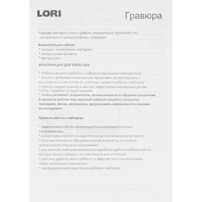 Гравюра Классика большая с эффектом серебра Lori Пушистый енот, Гр-557