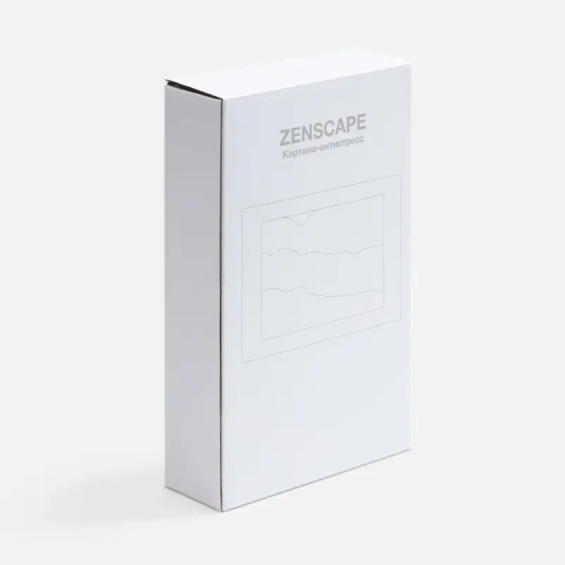 Песочная картина-антистресс Zenscape, белая с синим Песочная картина-антистресс Zenscape, белая с синим