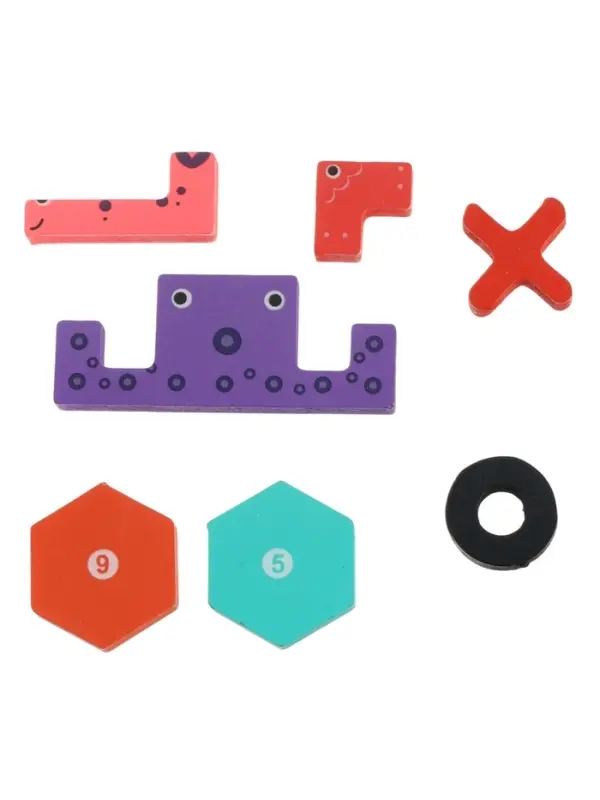 Деревянный  пазл Тетрис 3 в 1