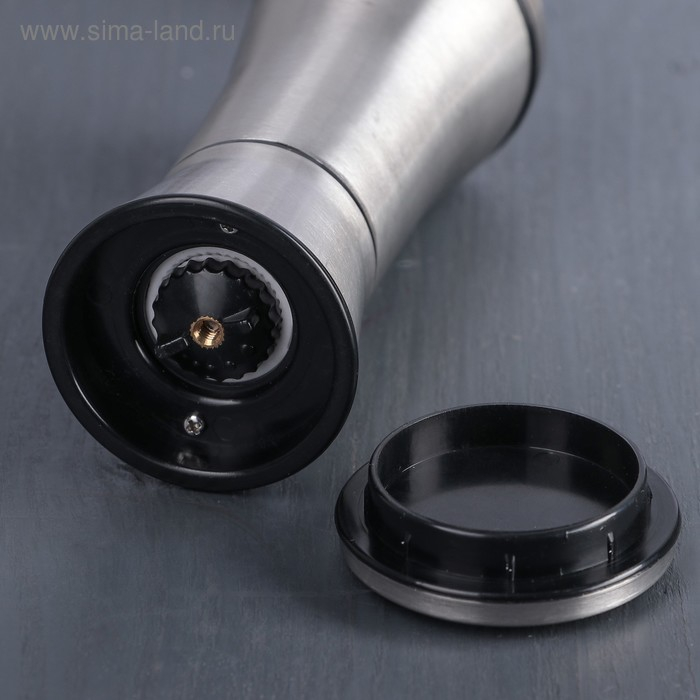 Мельница для специй Magistro «Металлик», 13×5 см, керамический механизм Мельница для специй Magistro «Металлик», 13×5 см, керамический механизм