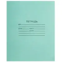 Набор тетрадей &laquo;Зелёная обложка&raquo; 10 штук, 24 листа в клетку, плотность 60 г/м&sup2;