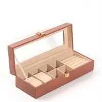 Шкатулка под часы &laquo;Гладкость&raquo;, 2 отделения, 31&times;11&times;7.5 см