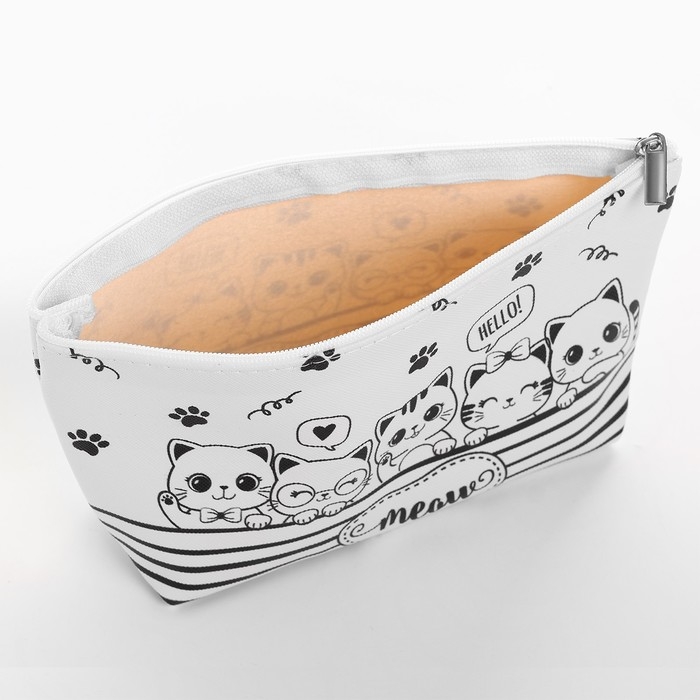 Косметичка-раскраска  Косметичка-раскраска "Meow", 20 х 10 х 5 см