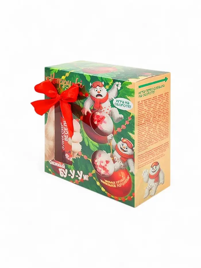 Подарочный набор новогодний "Happiki" снежный бум, 390 г Подарочный набор новогодний "Happiki" снежный бум, 390 г