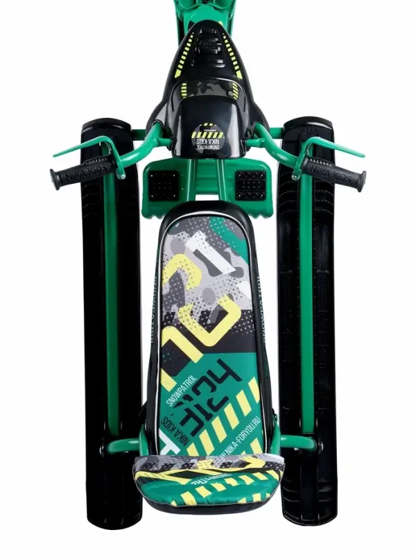 Снегокат Snowpatrol, со спинкой, зелёный, СНД2/SP3 Nika Kids