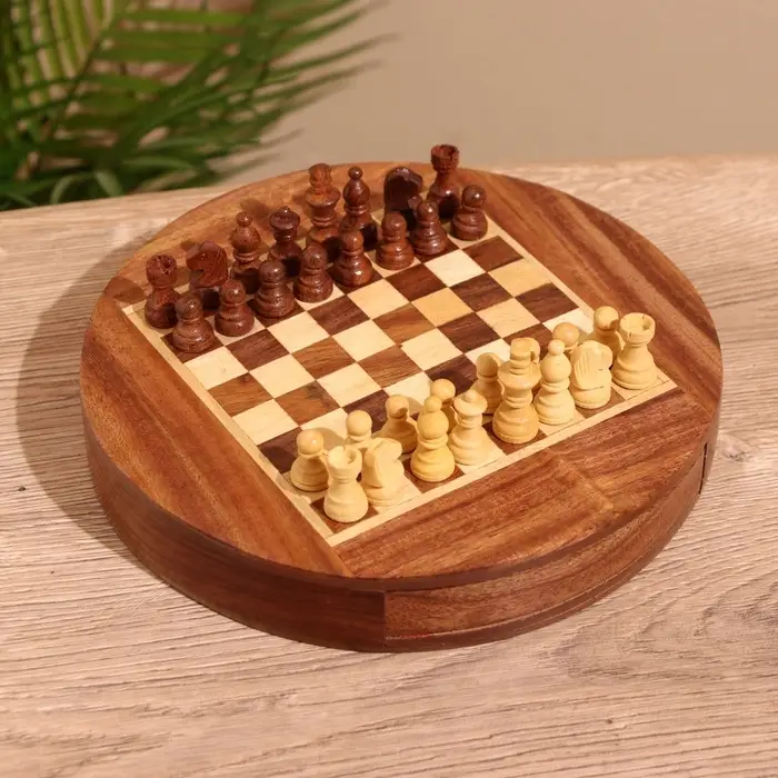 Шахматы магнитные, 20.5&times;20.5&times;3.5 см, дерево шишам