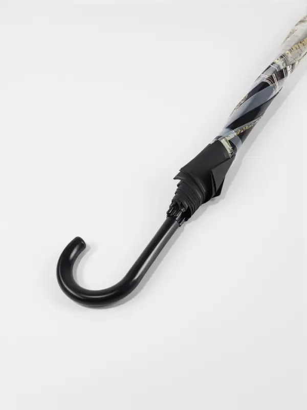 Зонт - трость полуавтоматический &laquo;Башни&raquo;, 8 спиц, R=42/60 см, d=84 см, МИКС