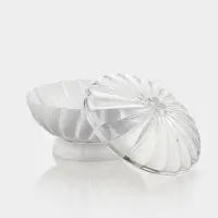 Ваза для фруктов и хлеба Альтернатива &laquo;Грация&raquo;, пластик, 1.5 л, h=14.5 см, d=21 см, белый