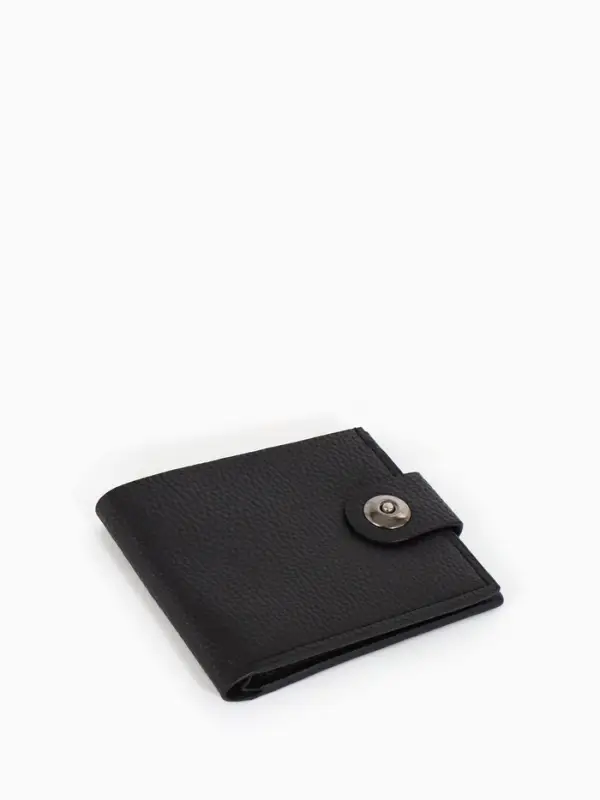 Портмоне мужское на магните, отдел для купюр, для карт, цвет чёрный