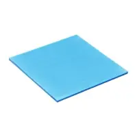 Блок с липким краем 76&times;76 мм, 50 листов, прозрачный синий, перламутр, пластик