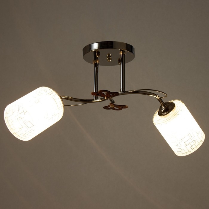 Люстра Люстра "Авиэтта" 2хЕ27 40Вт хром 58х23х26 см BayerLux