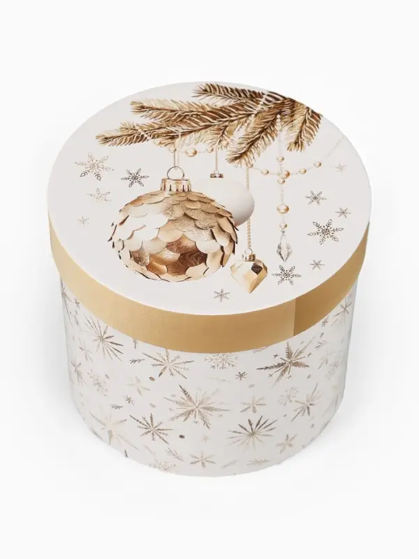 Набор подарочных коробок 5 в 1 «Золотые шары», 13×14‒19.5×22 см Набор подарочных коробок 5 в 1 «Золотые шары», 13×14‒19.5×22 см