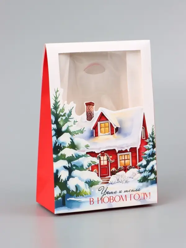 Коробка складная &laquo;Уюта в Новом году&raquo;, 15&times;7&times;22 см