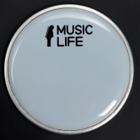 Пластик для барабана Music Life 6 дюймов, белый