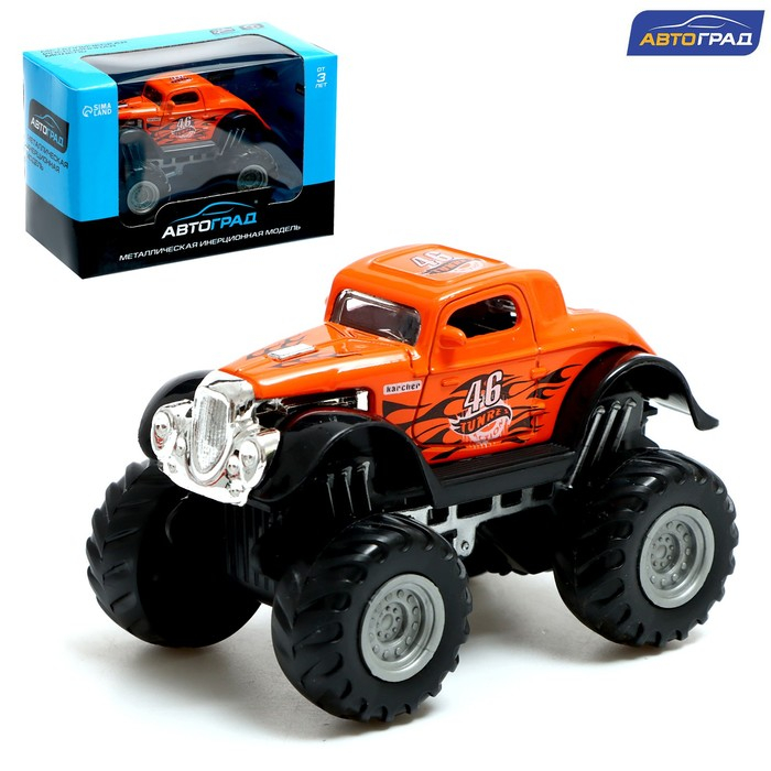 Машина металлическая «Биг-фут», инерционная, МИКС Машина металлическая «Биг-фут», инерционная, МИКС