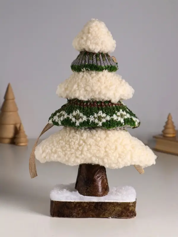 Декор  Декор "Вязаная ёлочка с бантом" 19х8х30 см