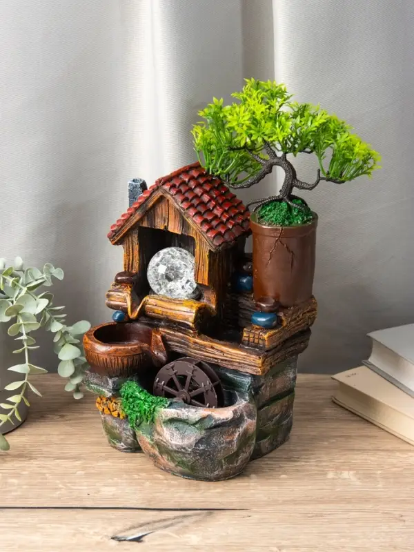 Фонтан Фонтан "Домик под деревом" 32х15х13 см (с подсветкой)