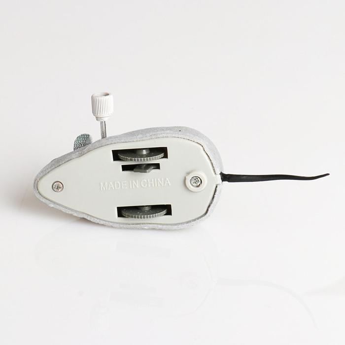 Мышь заводная, 7 см, серая Мышь заводная, 7 см, серая